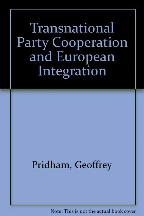 Cover of Transnational Party Cooperation and European Integration