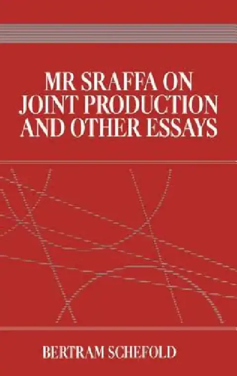 Cover of Mr Sraffa on Joint Production and Other Essays