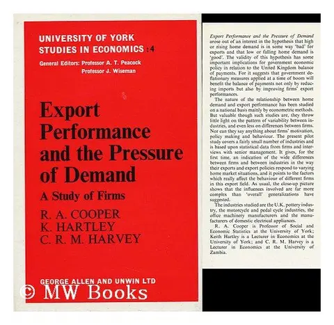 Cover of Export Performance and the Pressure of Demand