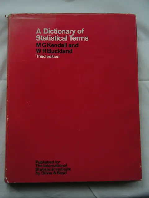 Cover of Dictionary of Statistical Terms