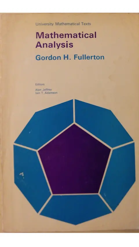 Cover of Mathematical Analysis