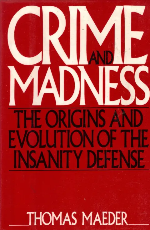 Cover of Crime and Madness