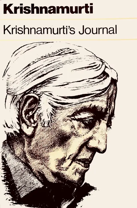 Cover of Krishnamurti's Journal