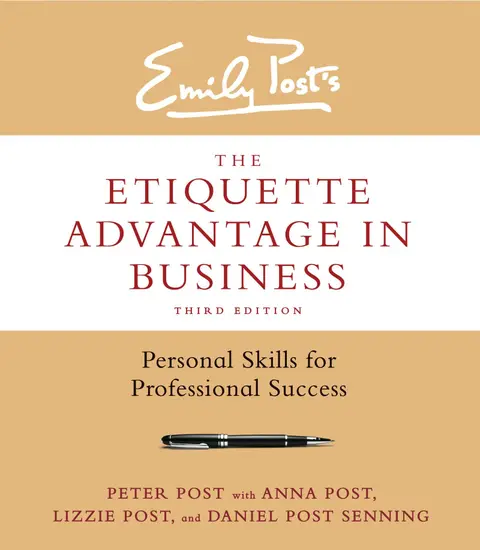 Cover of Emily Post's the Etiquette Advantage in Business
