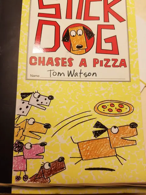 Cover of Stick Dog Chases a Pizza