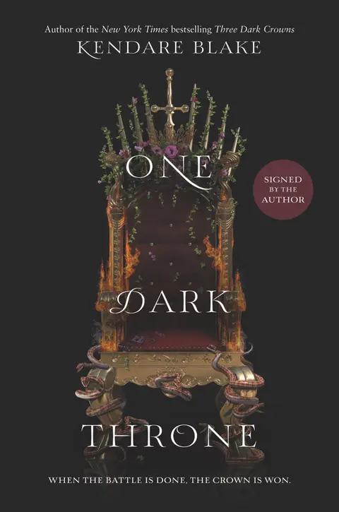 Cover of One Dark Throne - SIGNED / AUTOGRAPHED COPY