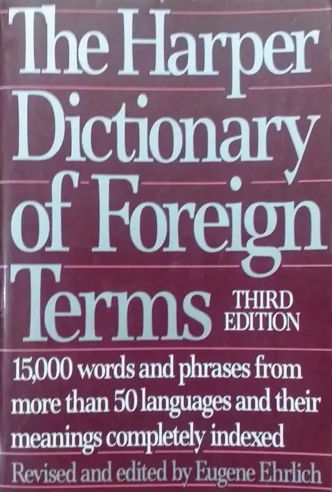 Cover of Harper Dictionary of Foreign Terms