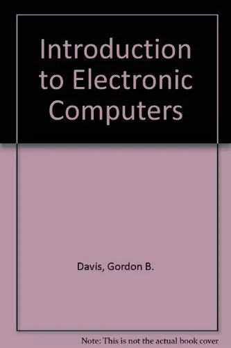 Cover of Introduction to Electronic Computers