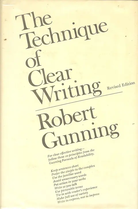 Cover of The Technique of Clear Writing