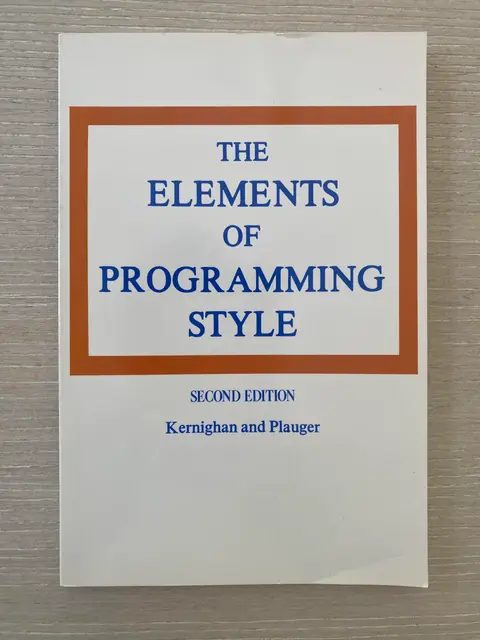 Cover of Elements of Programming Style