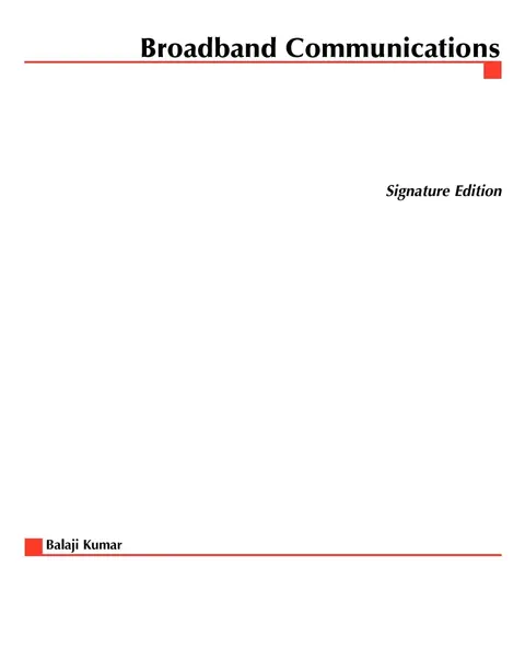 Cover of Broadband Communications
