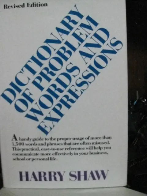 Cover of Dictionary of Problem Words and Expressions