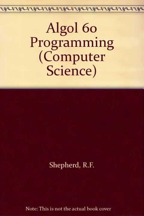 Cover of Algol 60 Programming
