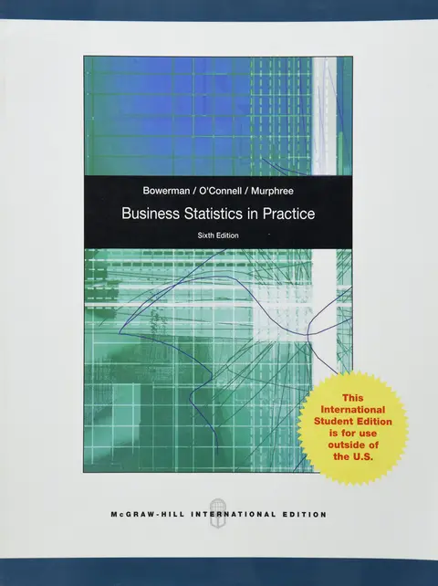 Cover of Business Statistics in Practice