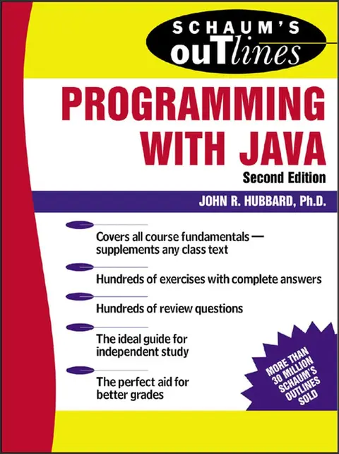 Cover of Schaum's Outline of Programming with Java