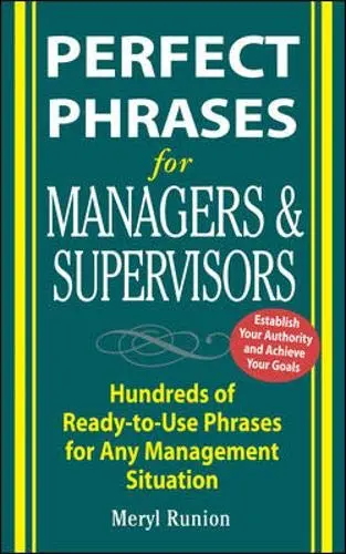 Cover of Perfect Phrases for Managers and Supervisors