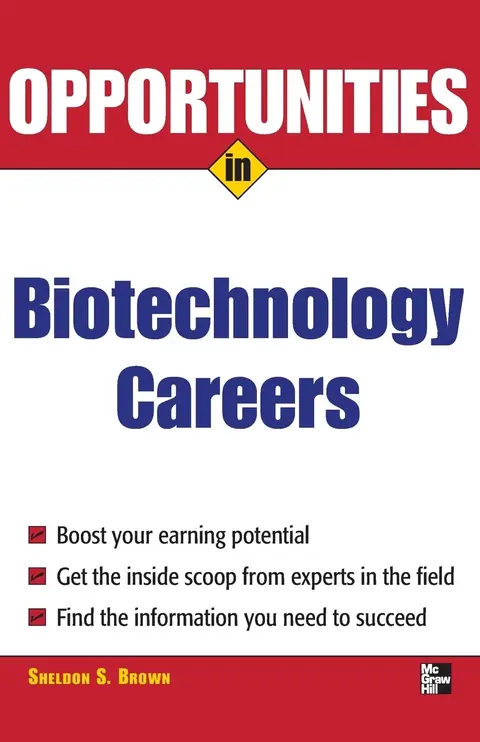 Cover of Opportunities in Biotechnology Careers