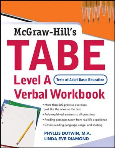 Cover of TABE Level A Verbal Workbook