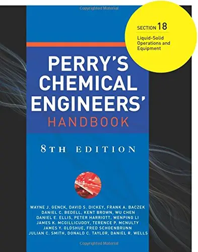 Cover of Perry's Chemical Engineers' Handbook 8/E Section 18