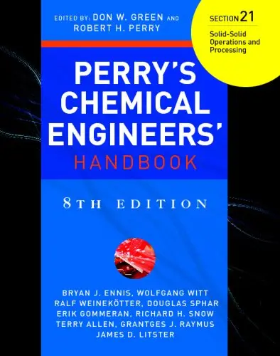 Cover of Perry's Chemical Engineers' Handbook 8/E Section 21