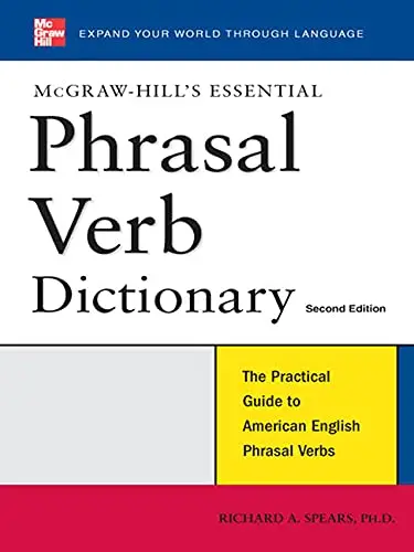 Cover of McGraw-Hill's Essential Phrasal Verbs Dictionary