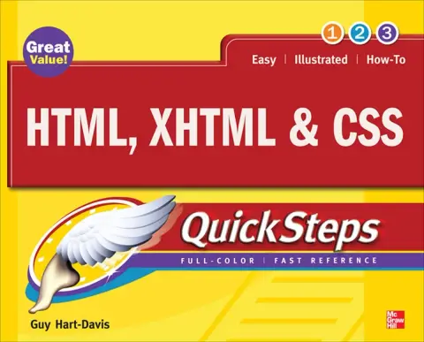 Cover of HTML, XHTML & CSS Quicksteps