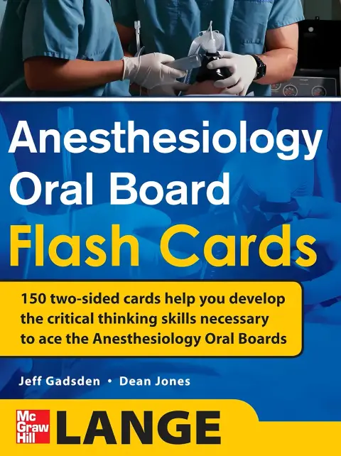 Cover of Anesthesiology Oral Board Flash Cards