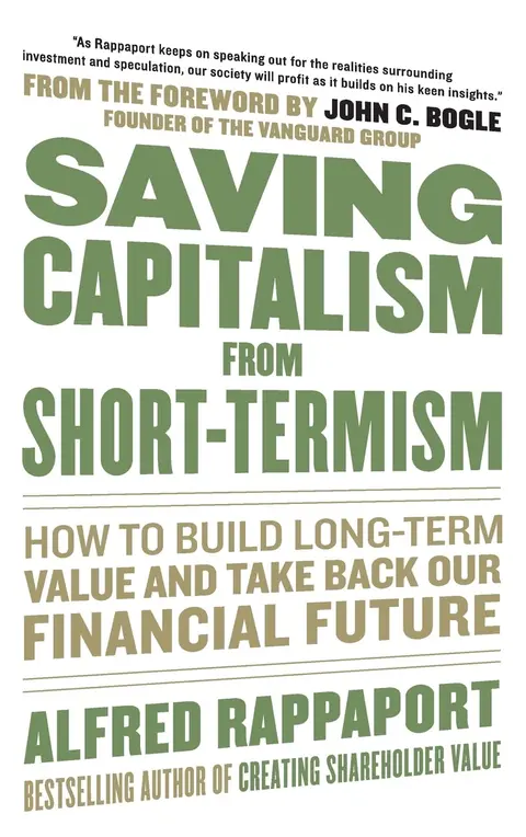Cover of Saving Capitalism from Short-Termism