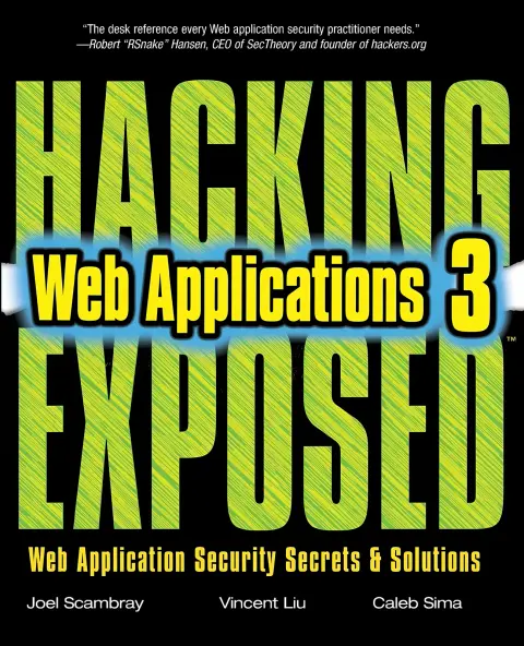 Cover of Hacking Exposed™ Web Applications