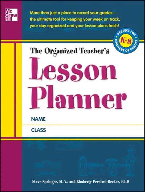 Cover of The Organized Teacher's Lesson Planner