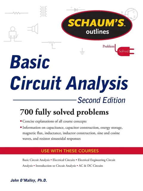 Cover of Schaum's Outline of Basic Circuit Analysis, Second Edition