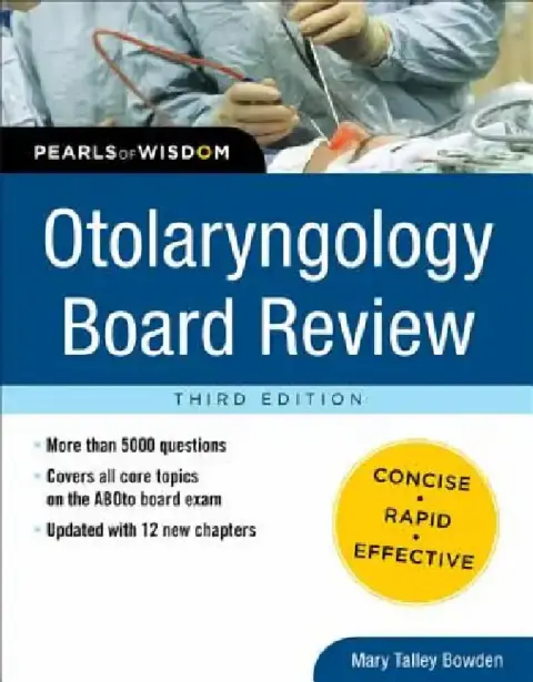 Cover of Otolaryngology Board Review