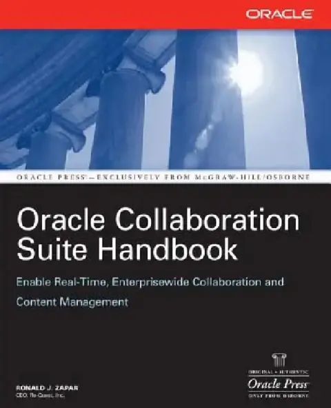 Cover of Oracle Collaboration Suite Handbook
