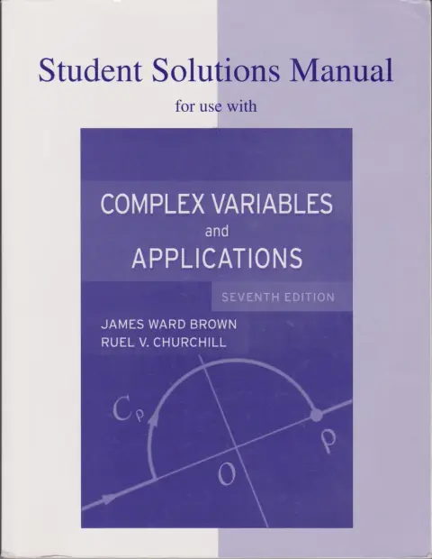 Cover of Student Solutions Manual for Use with Complex Variables and Applications