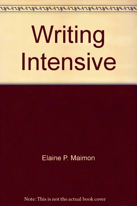 Cover of Writing Intensive