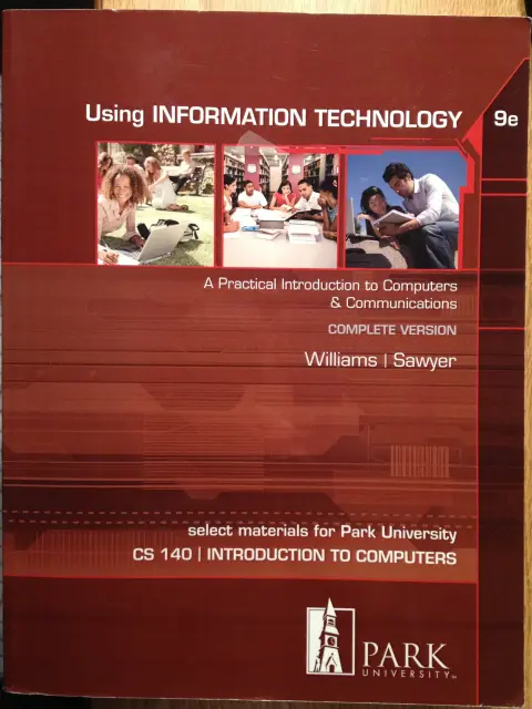 Cover of Using Information Technology 9e Complete Edition