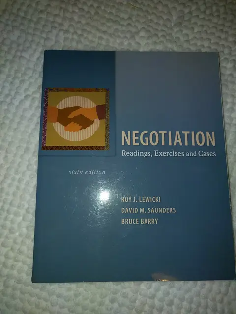 Cover of Negotiation