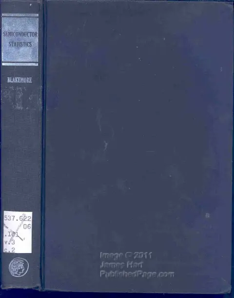 Cover of Semiconductor Statistics