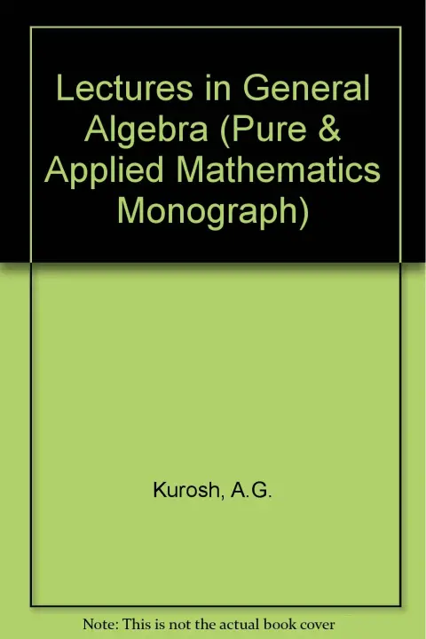 Cover of Lectures in General Algebra
