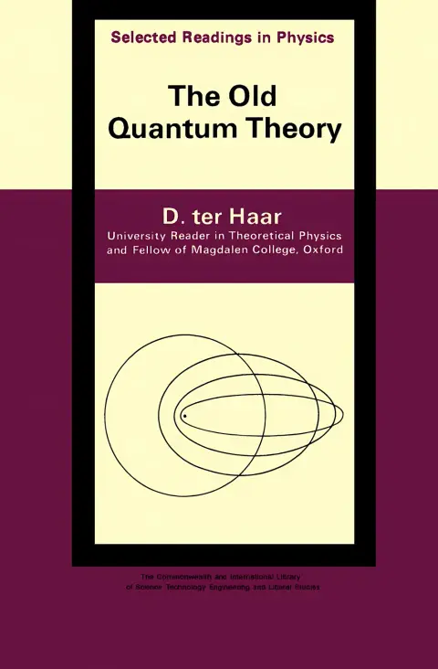 Cover of Old Quantum Theory