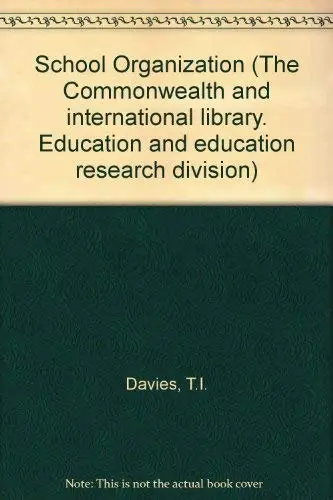 Cover of School organisation