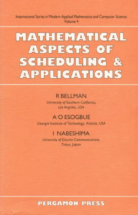 Cover of Mathematical Aspects of Scheduling and Applications