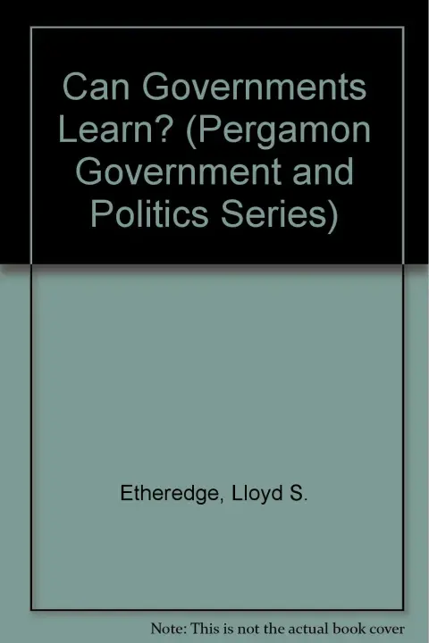 Cover of Can Governments Learn?