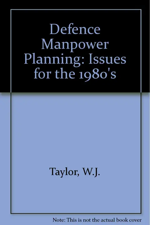 Cover of Defence Manpower Planning