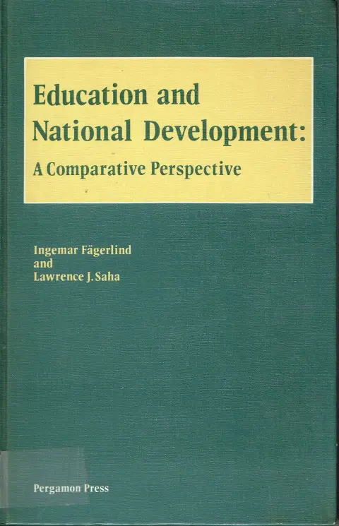 Cover of Education and National Development