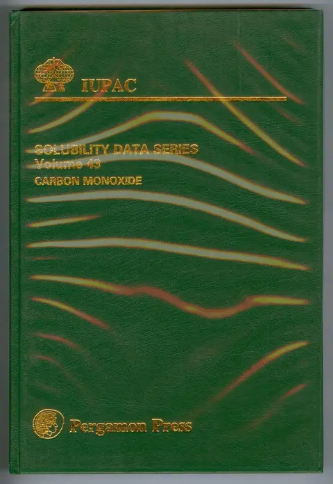 Cover of Solubility Data Series