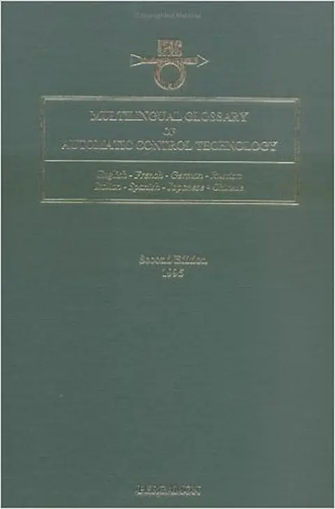Cover of Multilingual Glossary of Automatic Control Technology