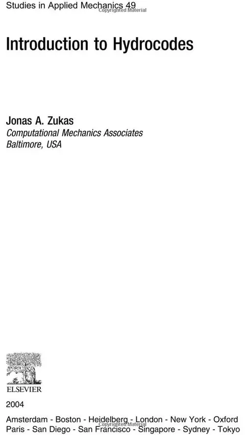 Cover of Introduction to Hydrocodes