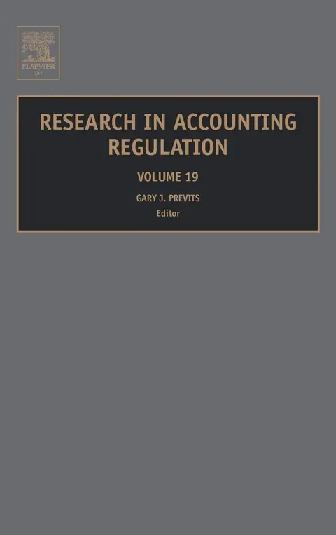Cover of Research in Accounting Regulation