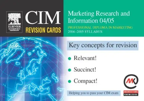 Cover of CIM Revision Cards